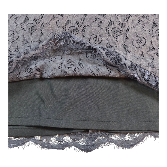 Jacob Gray Pencil Knee-Length Lace Skirt Size 8 - Picture 2 of 5